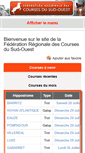 Mobile Screenshot of lescourseshippiquesregionalessudouest.com